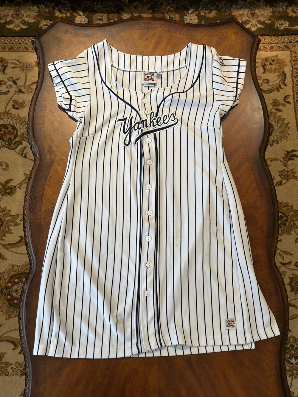 Vintage 90’s New York Yankees Women’s Jersey Dress Cooperstown Collection